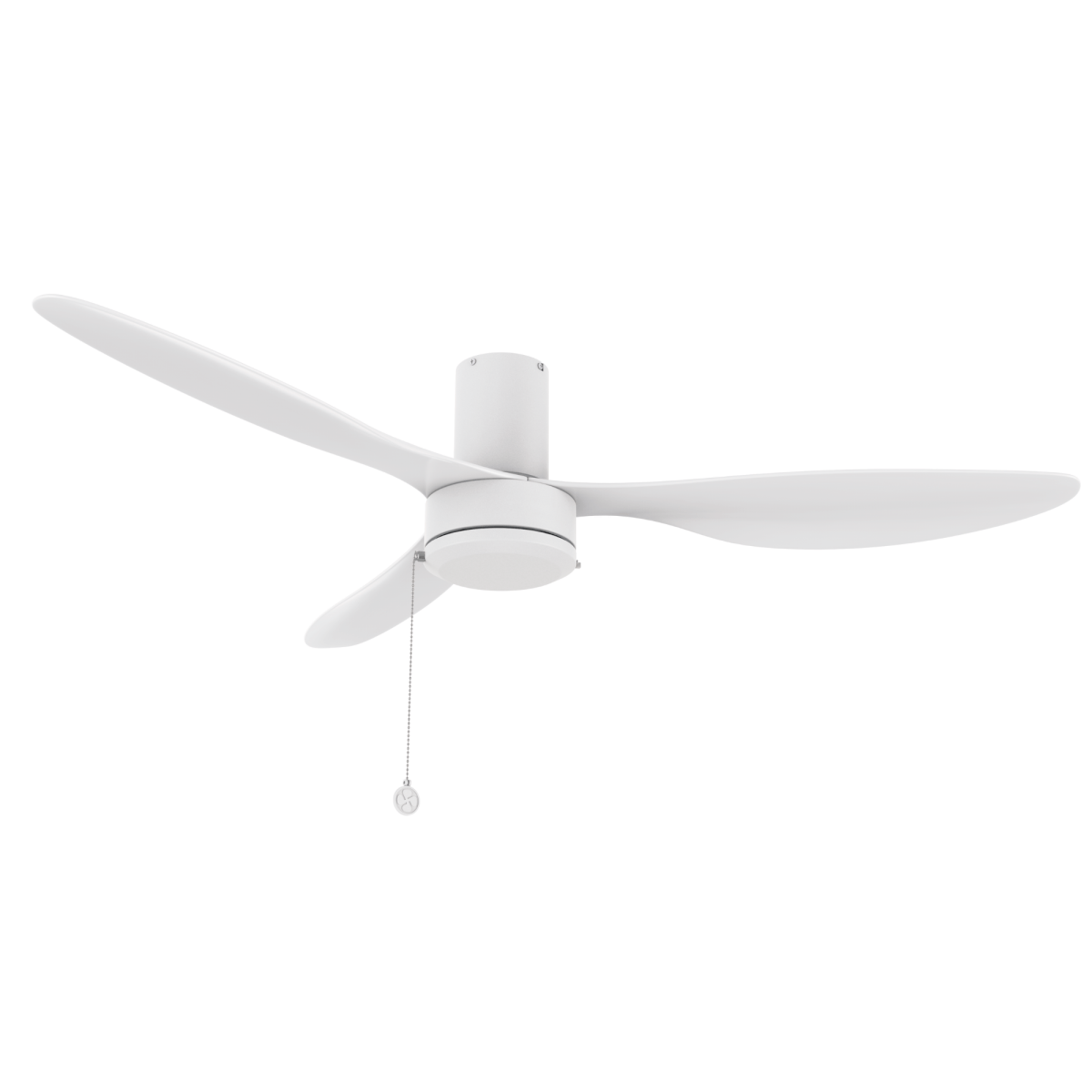 HAVEN 52 inch 3 - Blade Flush Mount Ceiling Fan with Pull Chain - LEDMyPlace