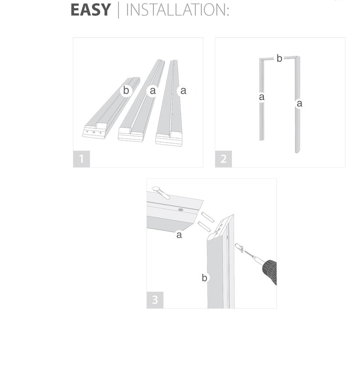 Solid French Door | Quadro 4445 White Silk with Frosted Glass | Single Regular Panel Frame Trims Handle | Bathroom Bedroom Sturdy Doors