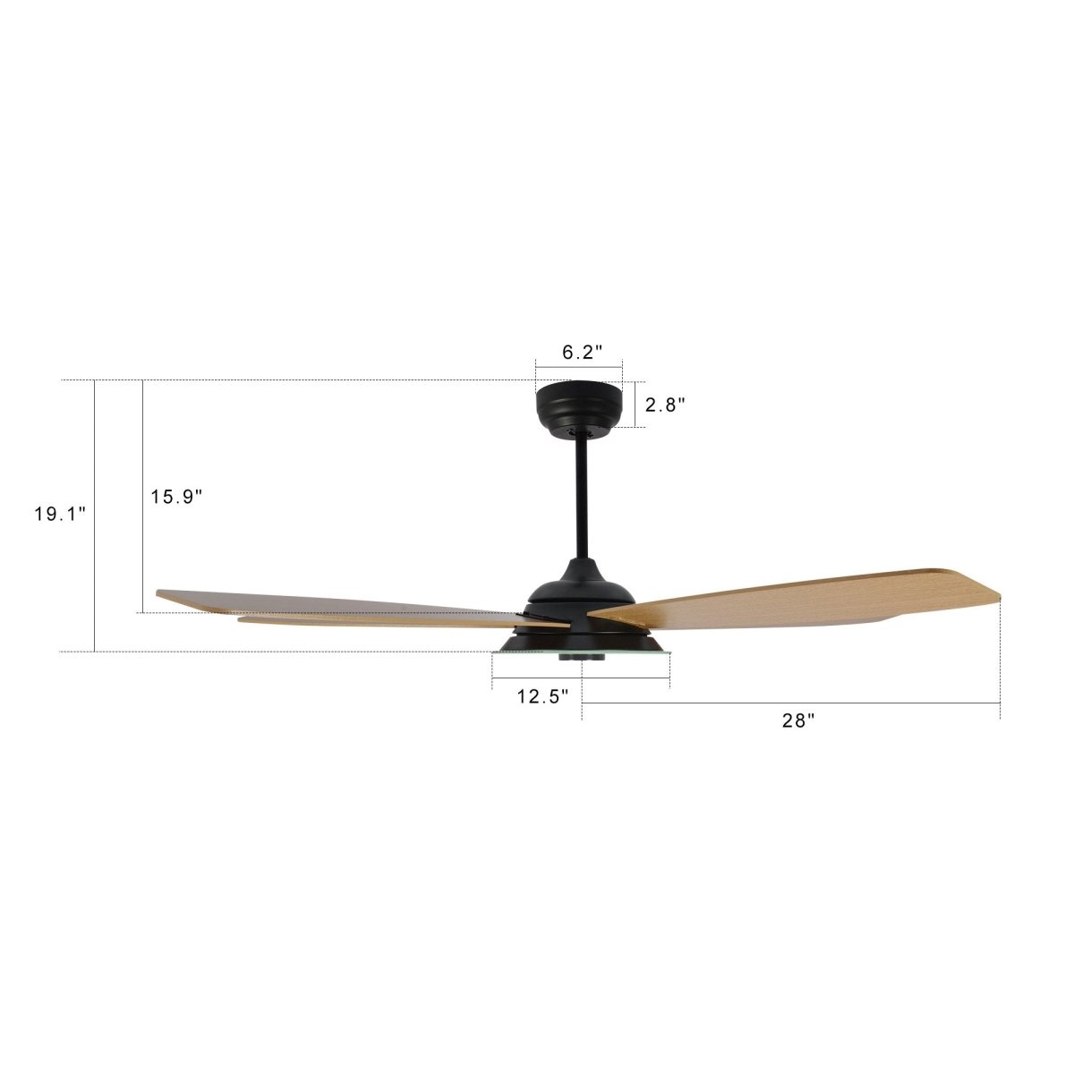 JOURNEY 56'' 5 - Blade Smart Ceiling Fan with LED Light & Remote - LEDMyPlace