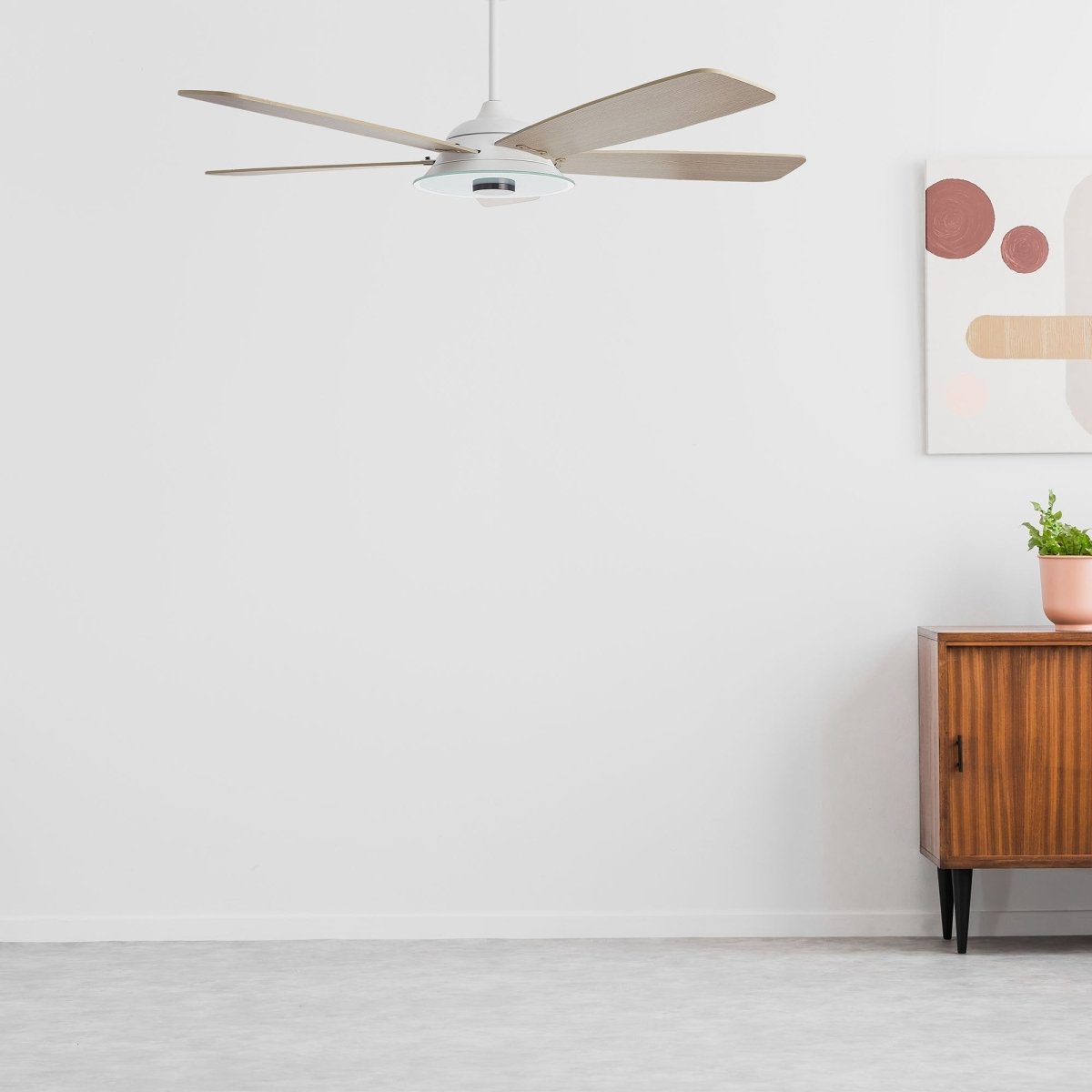 JOURNEY 56 inch 5 - Blade Smart Ceiling Fan with LED Light & Remote - LEDMyPlace