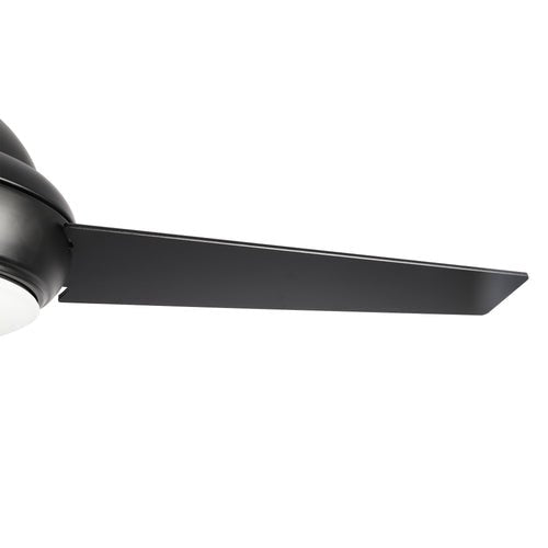 KENDRICK 52 inch 3 - Blade Best Ceiling Fan with LED Light Kit & Remote Control - Black/Black - LEDMyPlace