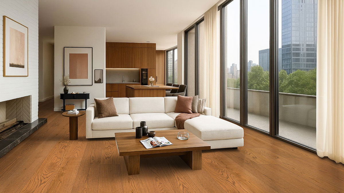 Ladson Scarborough Buff 7-1/2 x 75 in 1/2 in White Oak Engineered Hardwood