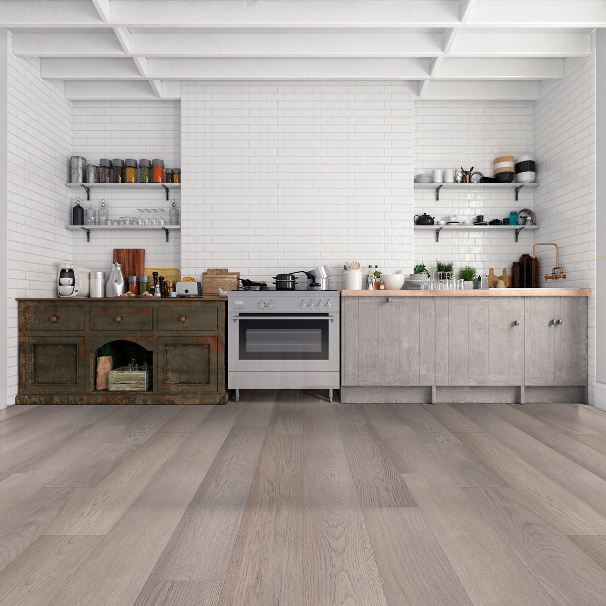 McCarran Bourland 9-1/2 x 86 in 5/8 in White Oak Engineered Hardwood