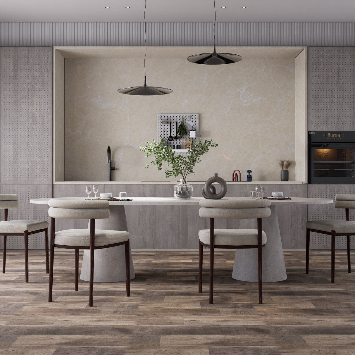 Luxury Vinyl Plank - Roseville With Square Edge - 4' x 7-1/4" x 2mm, 12 Mil Wear Layer - District Pro collection (48.33 Sq. Ft./Box)