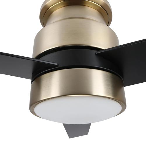 Ranger 52 In. 3 - Blade Indoor Gold/black Best Smart Ceiling Fan with LED Light, Alexa/Google Home/Siri Compatible, Best Smart Wall Switch - LEDMyPlace