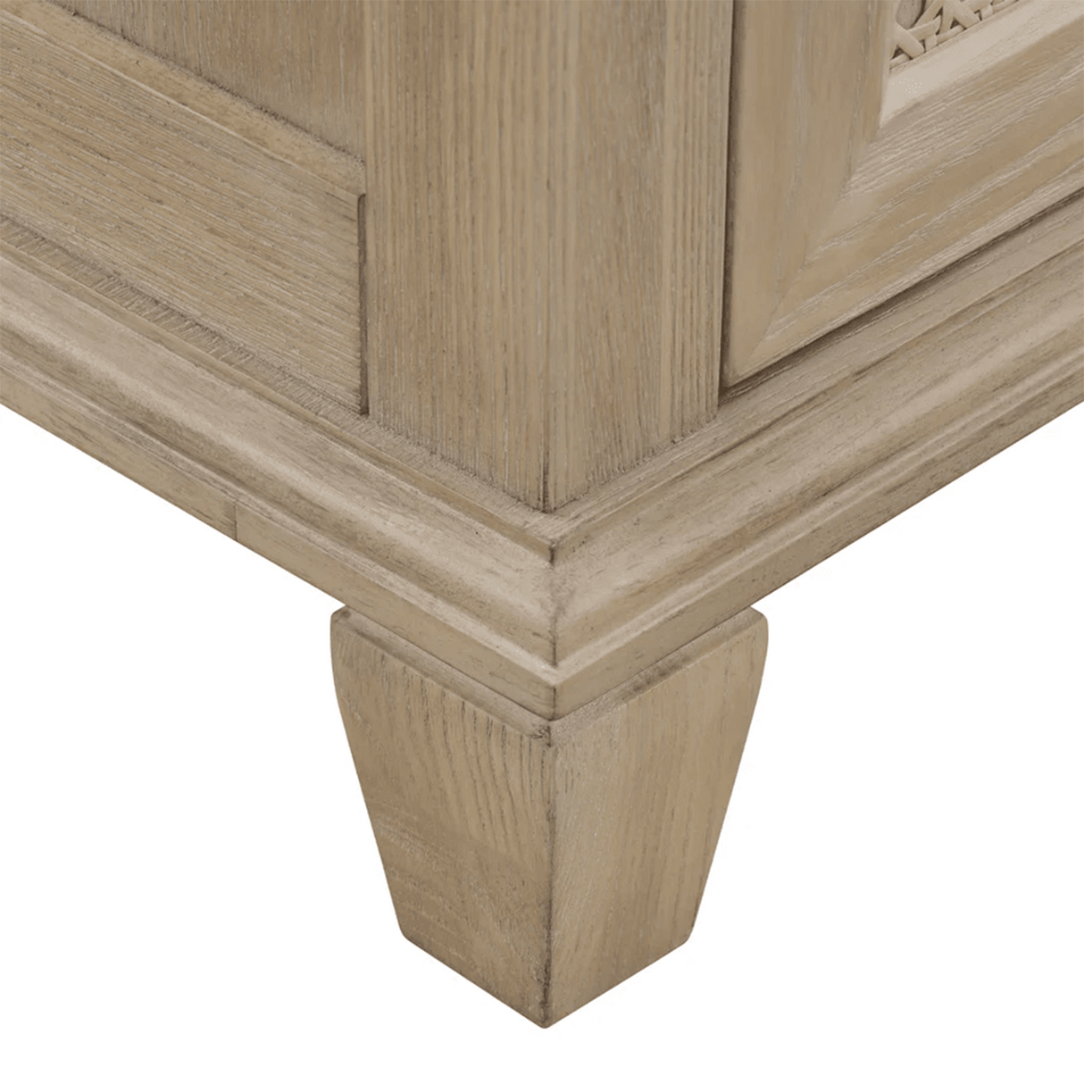 Ronnie Freestanding Solid Wood Bathroom Vanity With Pure White Quartz Sink Top & 4 In. Backsplash in Nature Wood Finish