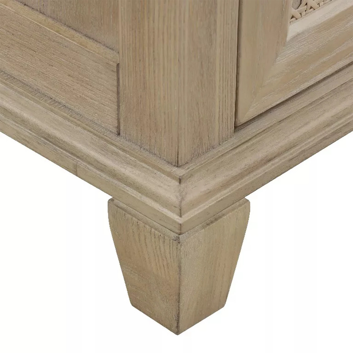 Ronnie Freestanding Solid Wood Bathroom Vanity With Pure White Quartz Sink Top & 4 In. Backsplash in Nature Wood Finish