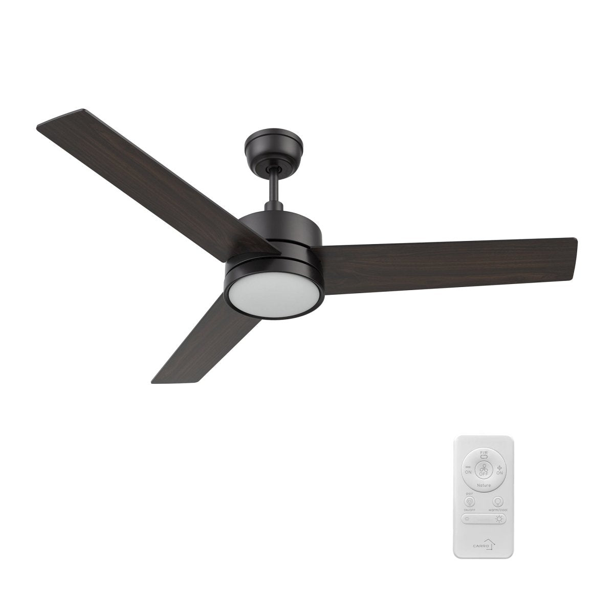 SANTANA 52 inch 3 - Blade Ceiling Fan with LED Light & Remote - LEDMyPlace