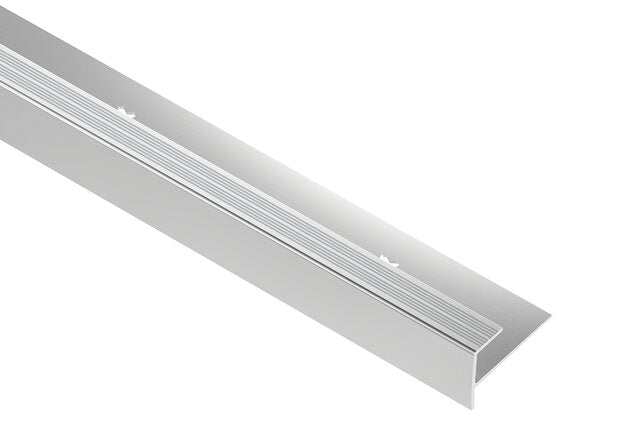 VINPRO-STEP 1/4" ALUM BRUSH CHROME - 8' Long - VPSTL60ACGB