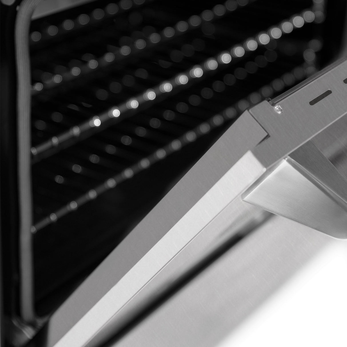 ZLINE 24 in. 2.8 cu. ft. Legacy Dual Fuel Range with Gas Cooktop and Electric Convection Oven in Satin Stainless Steel with 4 Brass Burners (RAS-SN-BR-24)