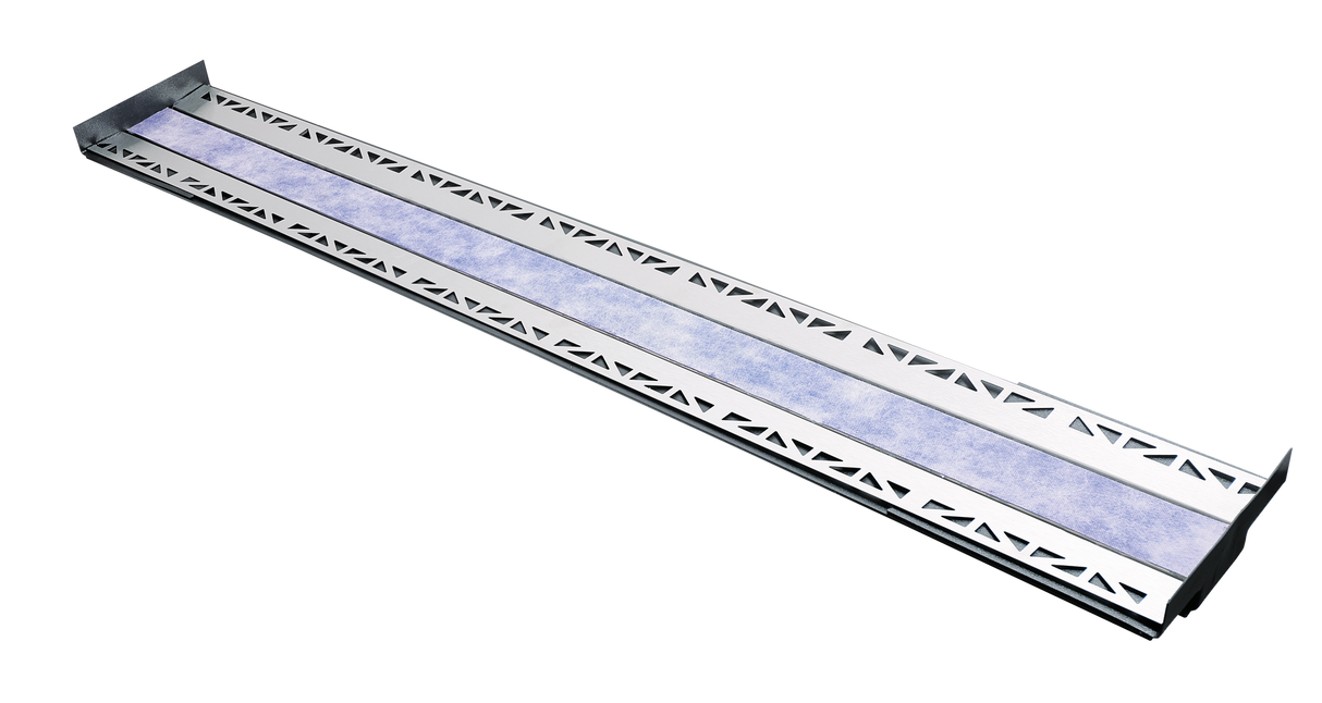 W2W - Adjustable shower drain 1 H x 7-1/4 W - Blue - Tileable - wall to wall linear | W2W TILEABLE 36