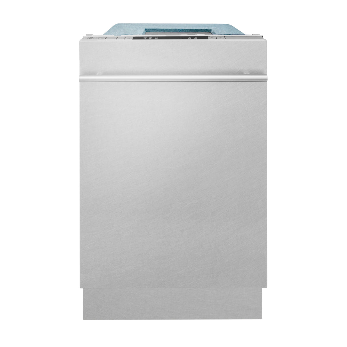 ZLINE 18 in. Compact Top Control Built-In Dishwasher with Satin Stainless Steel Panel and Stainless Steel Tub with Modern Style Handle, 52dBa (DW-SN-18)