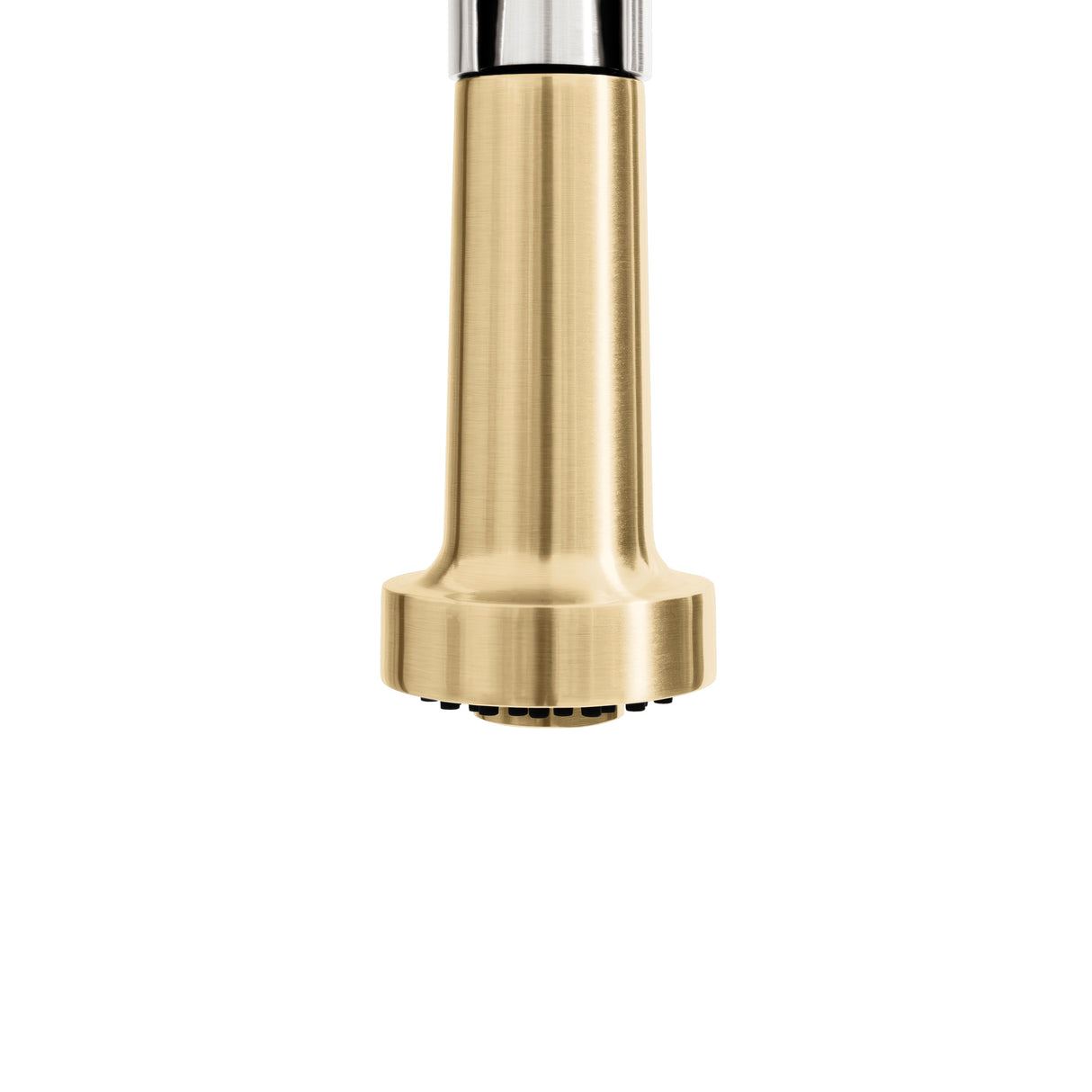 ZLINE Autograph Edition Apollo Pull Down Spring Single Handle Kitchen Faucet in Brushed Nickel and Champagne Bronze (APL-KF-ZBNCB)