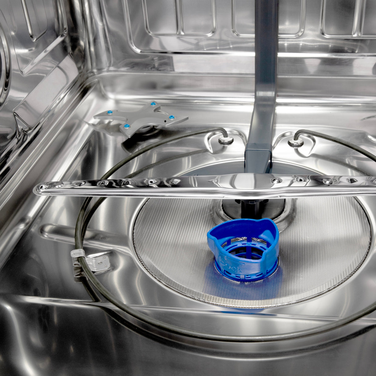 ZLINE Autograph Edition 24" Monument Series 3rd Rack Top Touch Control Tall Tub Dishwasher in Black Matte with Polished Gold Handle, 45dBa (DWMTZ-BLM-24-G)