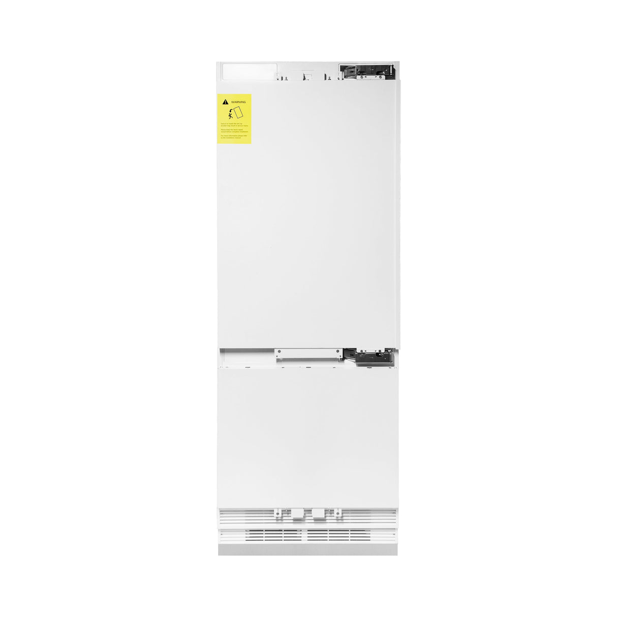 ZLINE Autograph Edition 30 in. 16.1 cu. ft. Panel Ready Built-In Bottom Freezer Refrigerator with Water Dispenser and Ice Maker with Matte Black Accents (RBIVZ-30-MB)