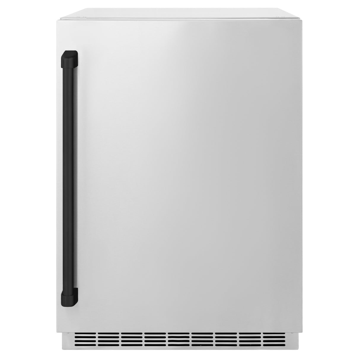 ZLINE Autograph Edition 24 in. Touchstone 151 Can Beverage Fridge With Solid Stainless Steel Door And Matte Black Handle (RBSOZ-ST-24-MB)