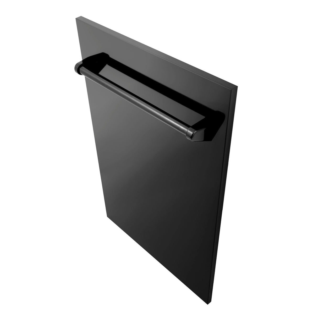 ZLINE 18 in. Dishwasher Panel in Black Stainless Steel with Traditional Handle (DP-BS-18)