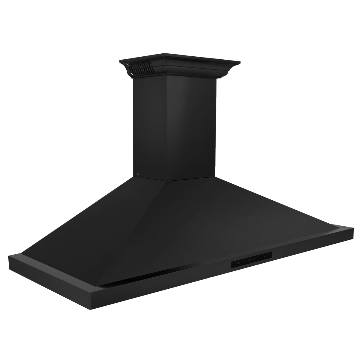 48" ZLINE CrownSound™Ducted Vent Wall Mount Range Hood in Black Stainless Steel with Built-in Bluetooth Speakers (BSKBNCRN-BT-48)