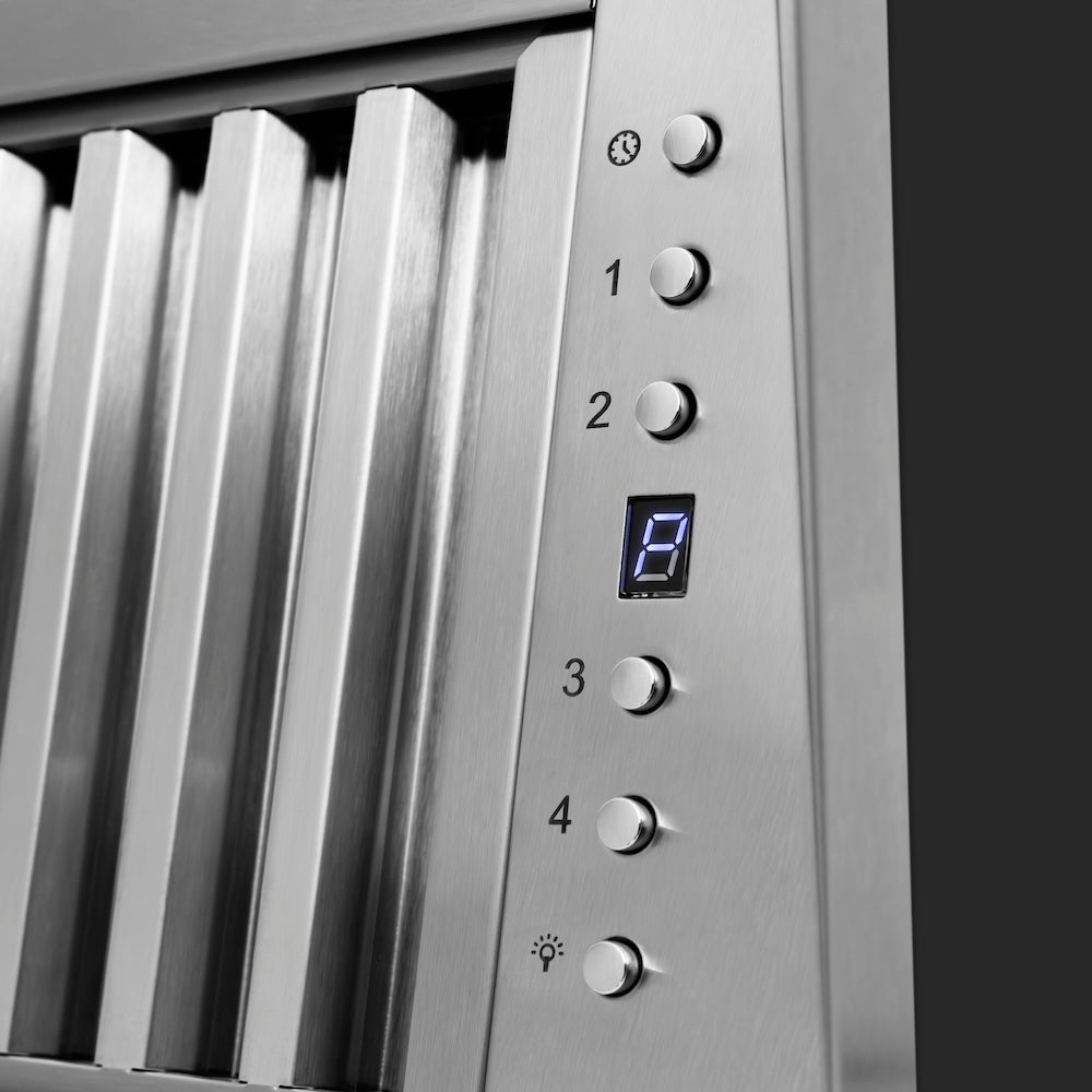 ZLINE 36 in. Wooden Wall Mount Range Hood in Rustic Black Finish (355CC-36)