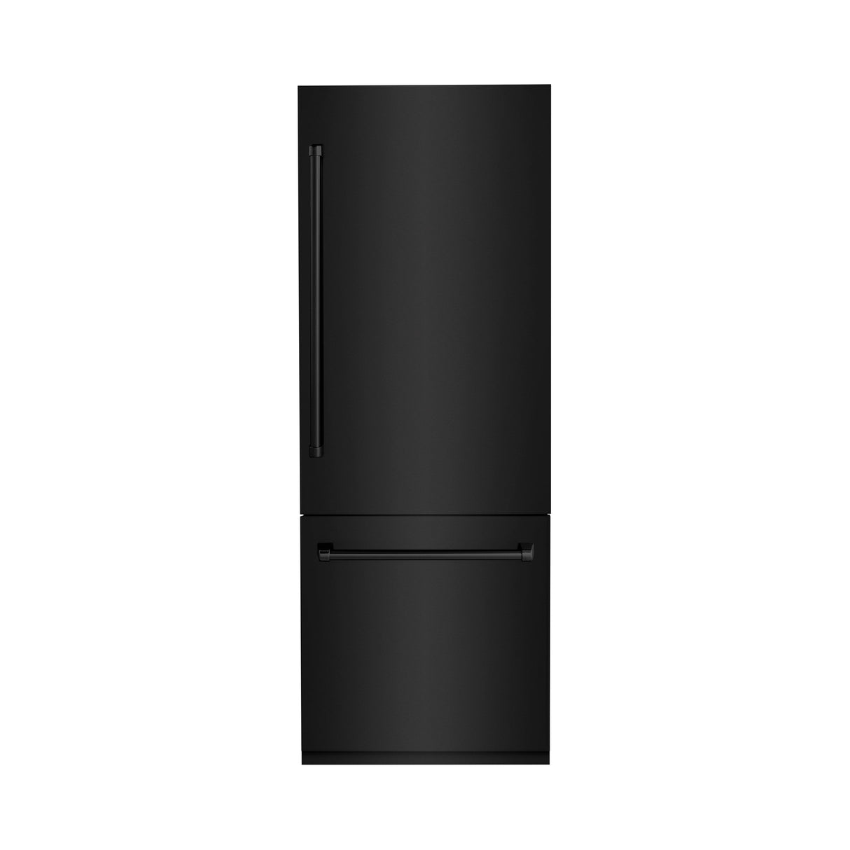 ZLINE 30" 16.1 cu. ft. Built-In 2-Door Bottom Freezer Refrigerator with Internal Water and Ice Dispenser in Black Stainless Steel (RBIV-BS-30)