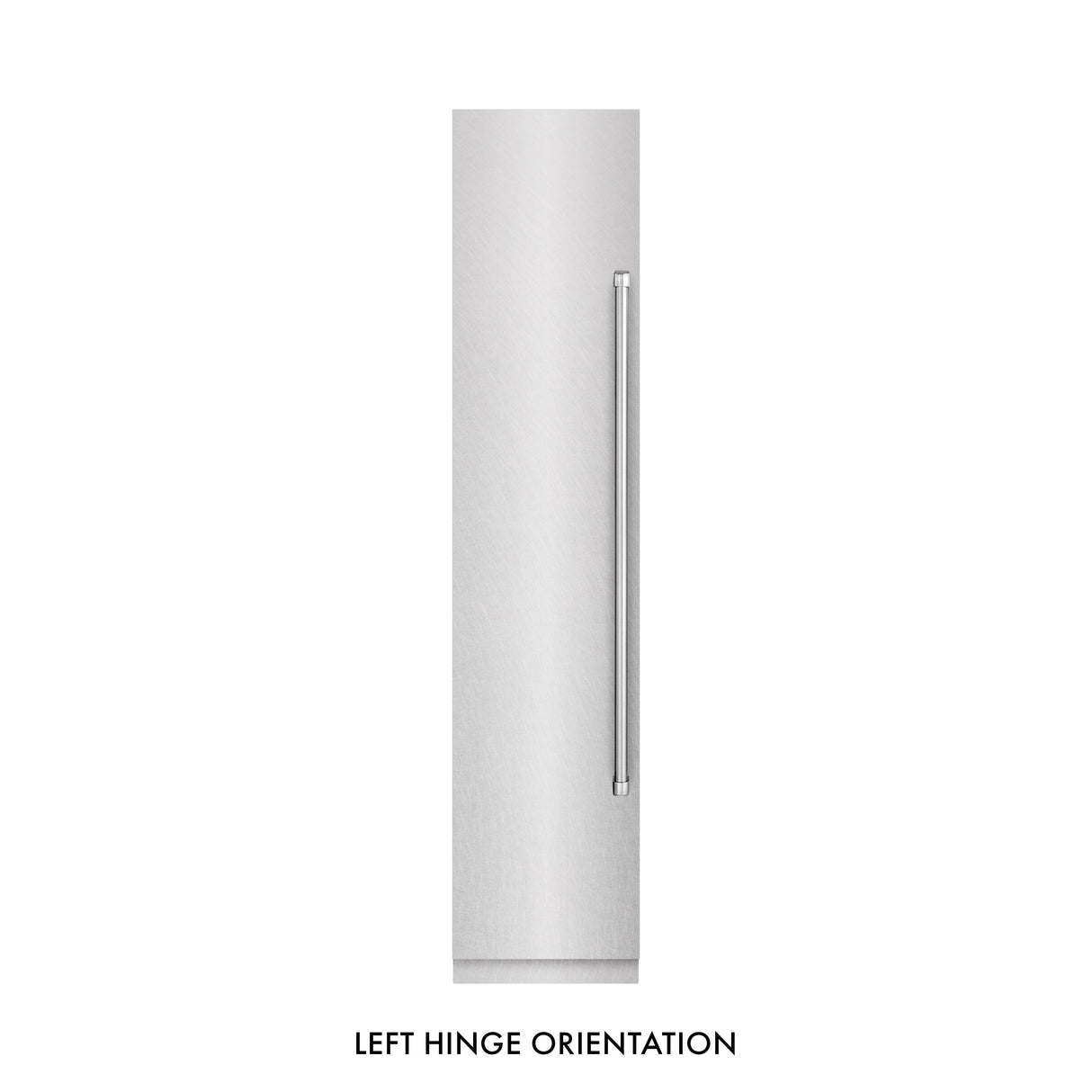 ZLINE 18 in. 8.6 cu. ft. Left Hinge Column Freezer in Satin Stainless Steel with Graphite Gray Interior (RCFVL-SN-18)