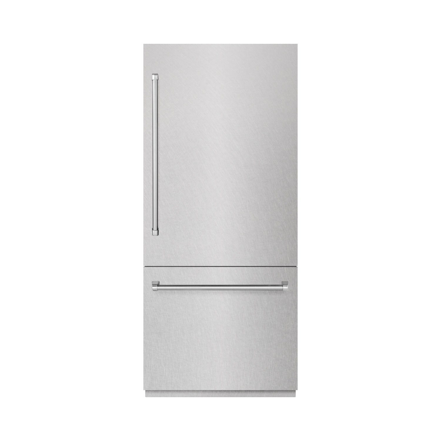 ZLINE 36 in. 19.8 cu. ft. Built-In Bottom Freezer Refrigerator with Water Dispenser and Ice Maker in Satin Stainless Steel (RBIT-SN-36)