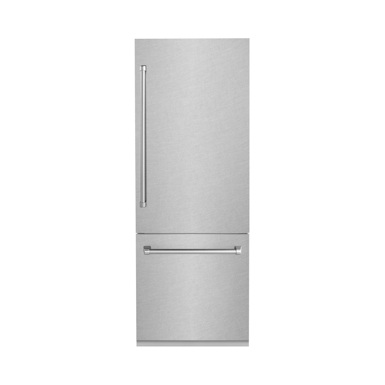 ZLINE 30 in. 16.1 cu. ft. Built-In Bottom Freezer Refrigerator with Water Dispenser and Ice Maker in Satin Stainless Steel (RBIV-SN-30)