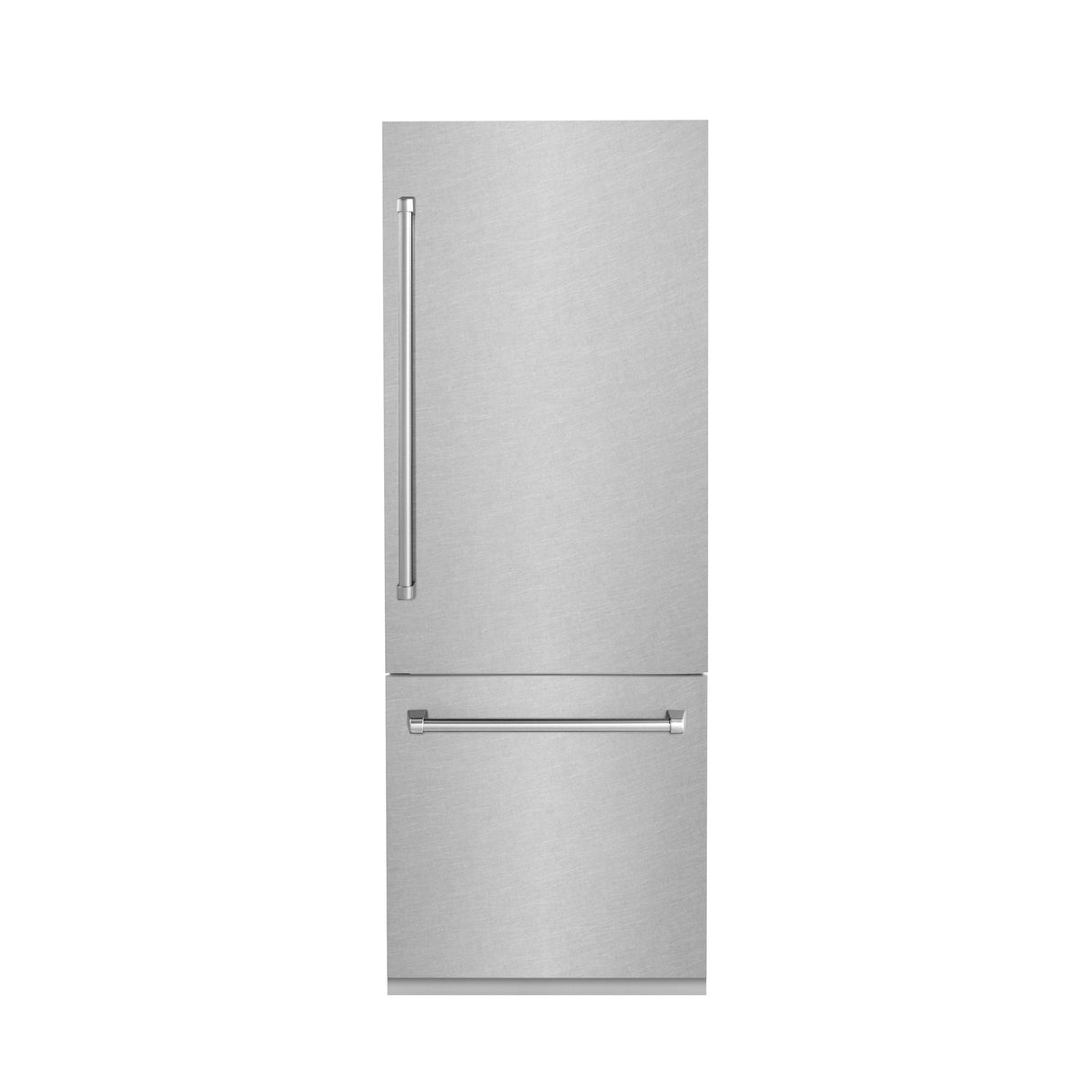 ZLINE 30 in. 16.1 cu. ft. Built-In Bottom Freezer Refrigerator with Water Dispenser and Ice Maker in Satin Stainless Steel (RBIV-SN-30)