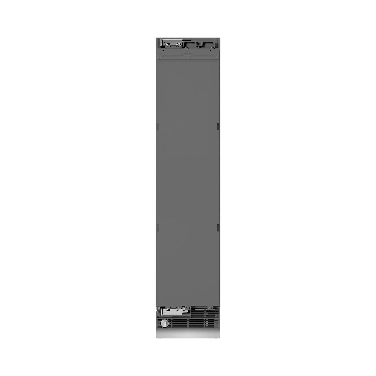 ZLINE Autograph Edition 18 in. 8.6 cu. ft. Panel Ready Left Hinge Column Freezer with Graphite Gray Interior and Champagne Bronze Accents (RBCFVLZ-18-CB)