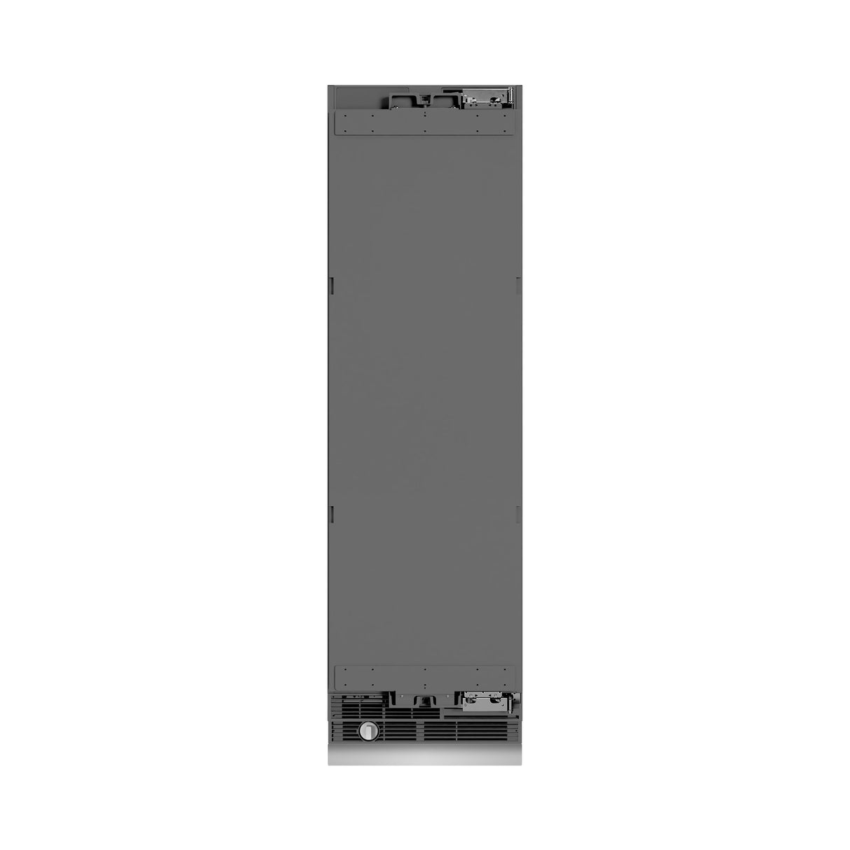 ZLINE Autograph Edition 24 in. 12.5 cu. ft. Panel Ready Column Refrigerator with Graphite Gray Interior and Polished Gold Accents (RBCRVZ-24-G)