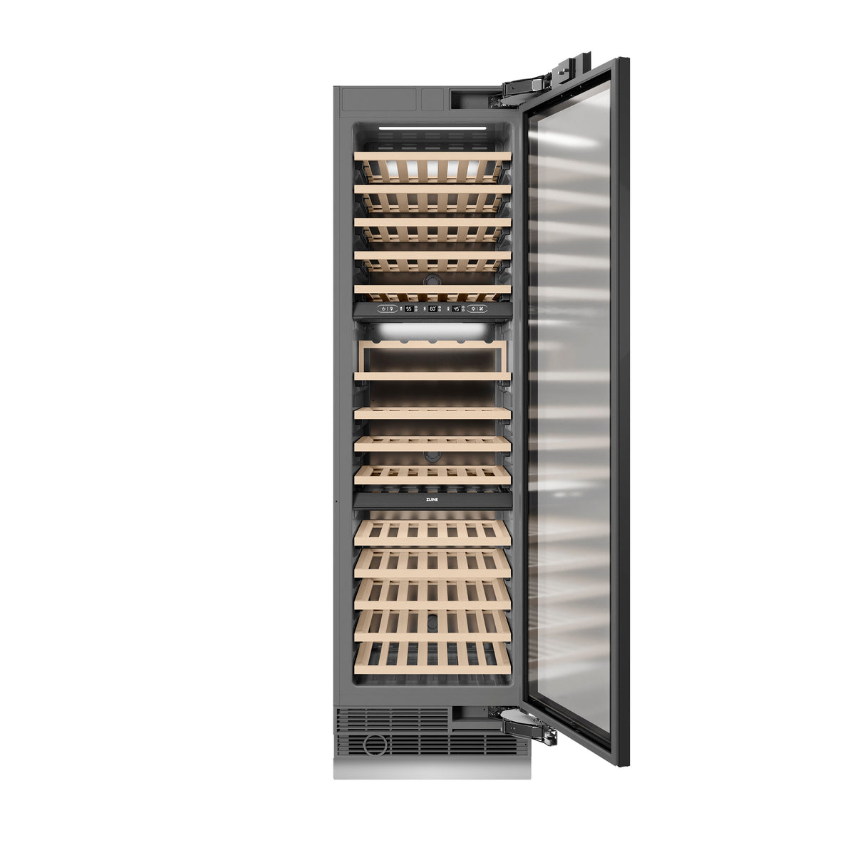 ZLINE 24 in. 12.4 cu. ft. Triple Zone 100 Bottle Panel Ready Column Wine Cooler (RBCWV-24)