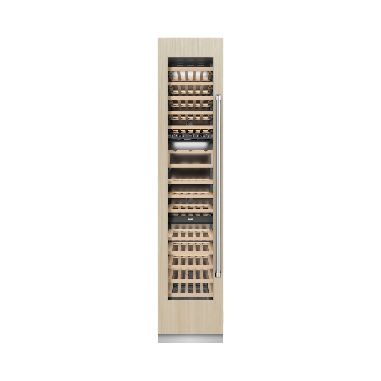 ZLINE 18 in. 9.0 cu. ft. Triple Zone 68 Bottle Panel Ready Left Hinge Column Wine Cooler (RBCWVL-18)