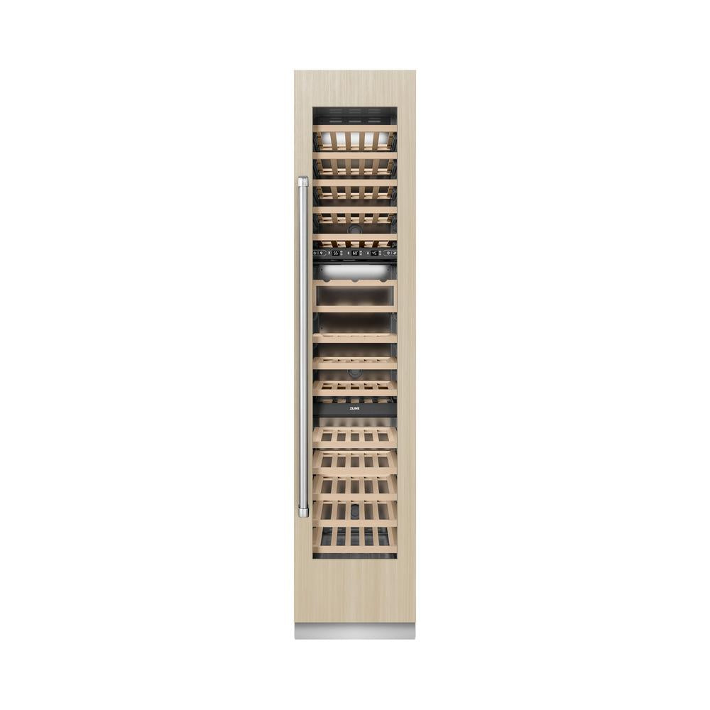 ZLINE 18 in. 9.0 cu. ft. Triple Zone 68 Bottle Panel Ready Right Hinge Column Wine Cooler (RBCWVR-18)