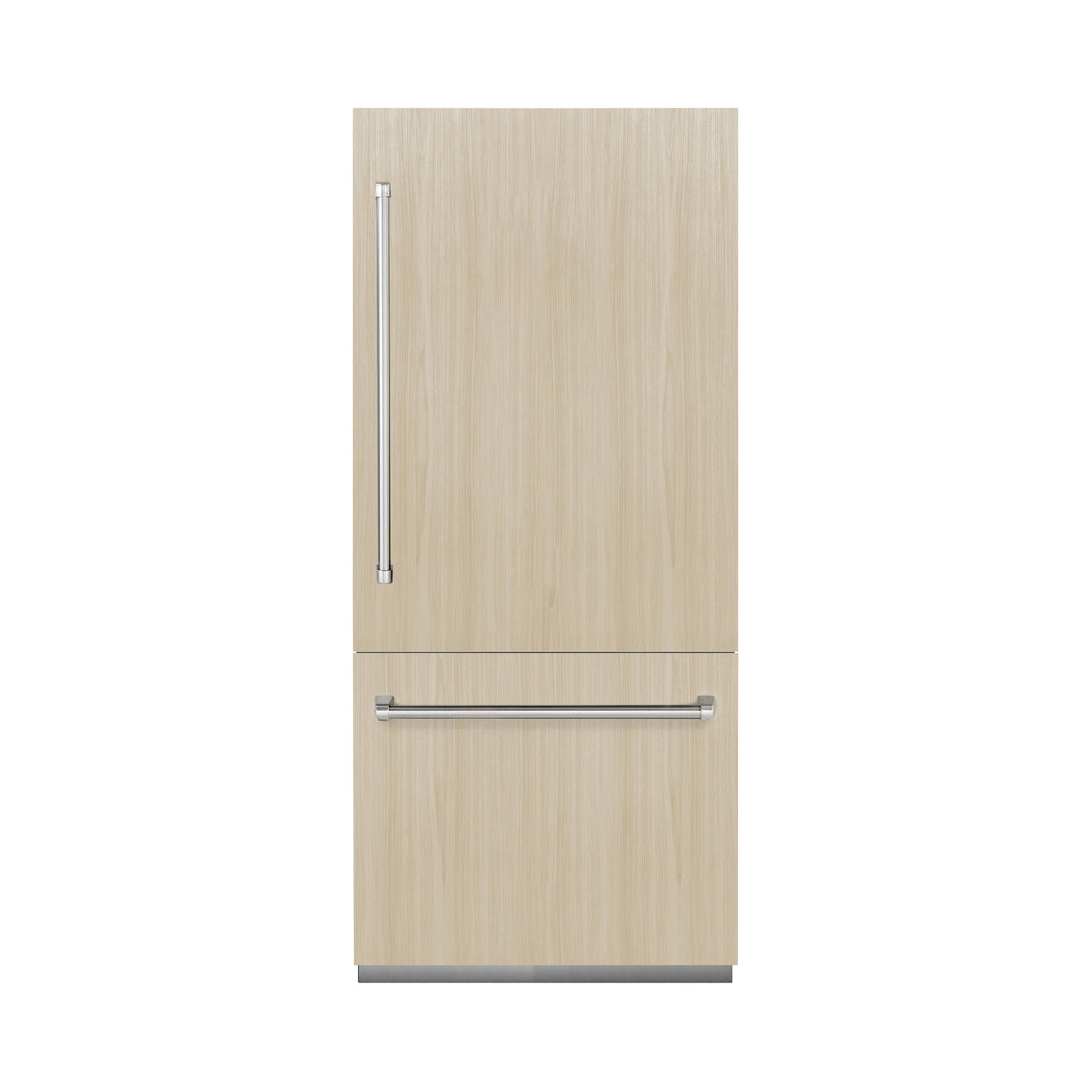 ZLINE 36 in. 19.8 cu. ft. Panel Ready Built-In Bottom Freezer Refrigerator with Water Dispenser and Ice Maker with Graphite Gray Interior (GRBIT-36)