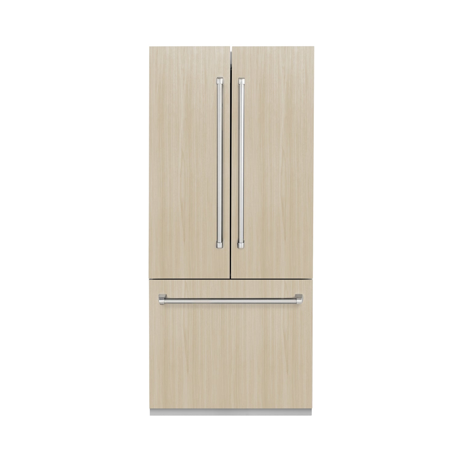 ZLINE 36 in. 19.6 cu. ft. Panel Ready French Door Built-In Bottom Freezer Refrigerator with Water Dispenser and Ice Maker (RBIV-36)