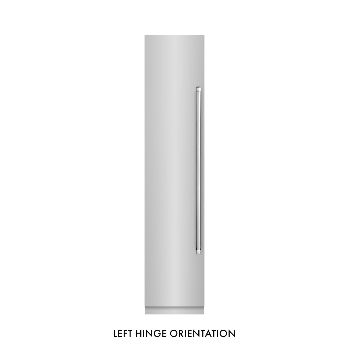 ZLINE 18 in. 8.6 cu. ft. Left Hinge Column Freezer in Stainless Steel with Graphite Gray Interior (RCFVL-304-18)