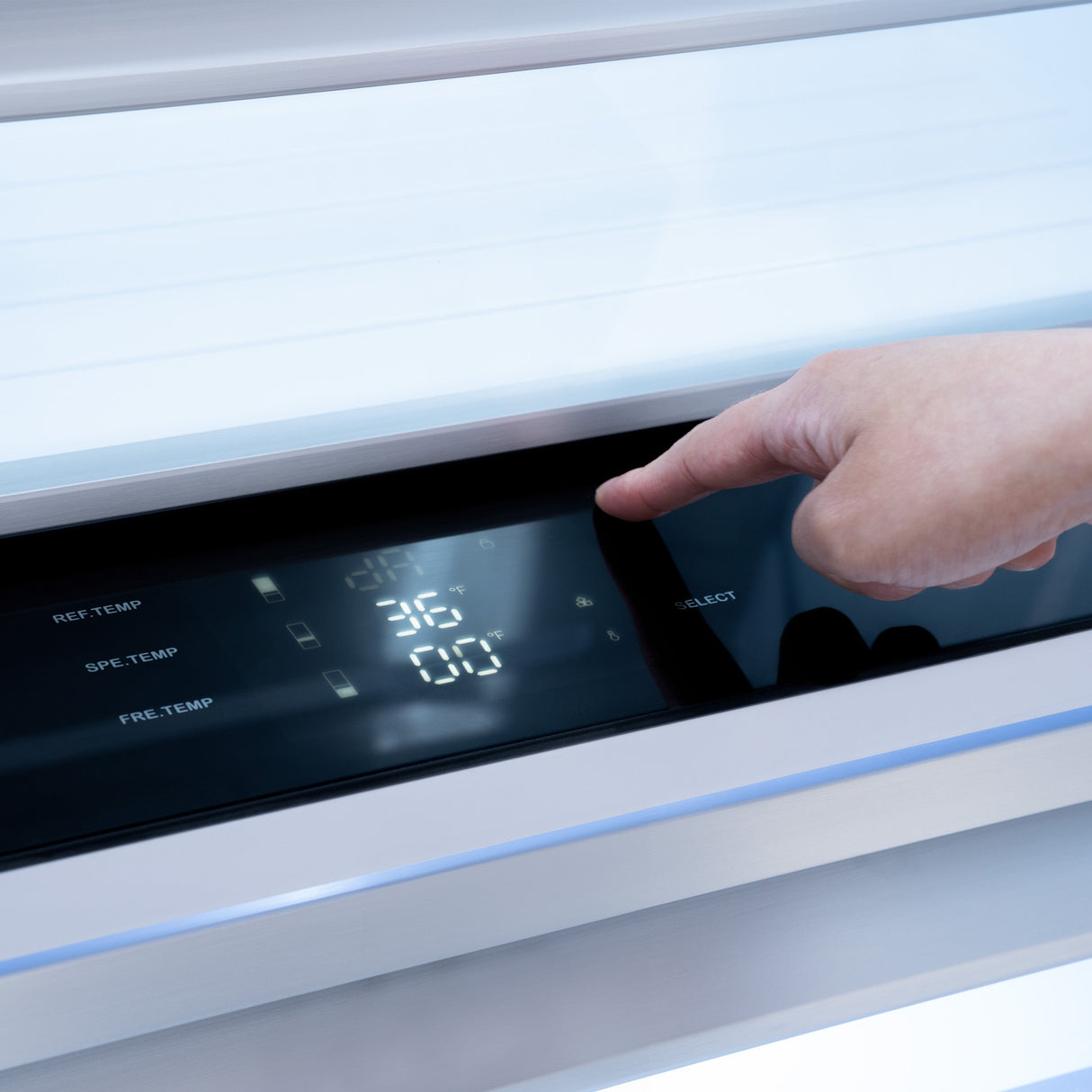 ZLINE 72 in. 39.6 cu. ft. French Door Built-In Bottom Freezer Refrigerator with Water Dispensers and Ice Makers in Stainless Steel (RBIT-304-72)