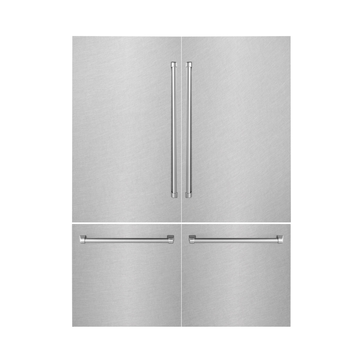 ZLINE 60 in. Refrigerator Panels in Satin Stainless Steel for a 60 in. Built-in Refrigerator (RPBIV-SN-60)