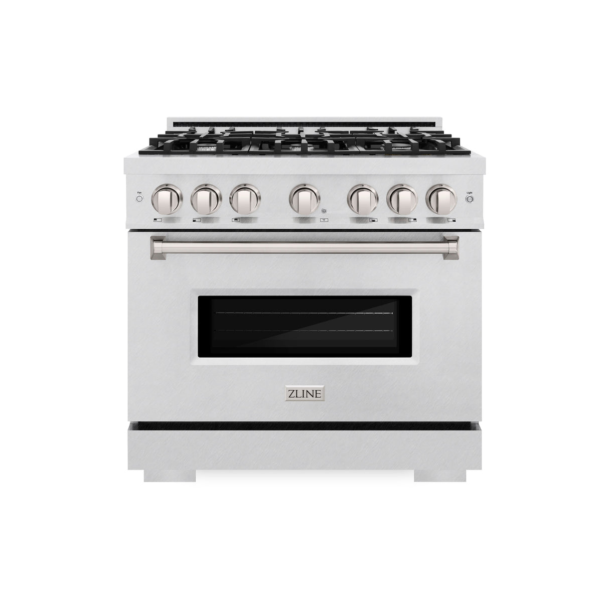 ZLINE 36 in. 5.2 cu. ft. Classic Gas Range with 6 Burner Cooktop and Convection Gas Oven in Satin Stainless Steel (CGRS-36)