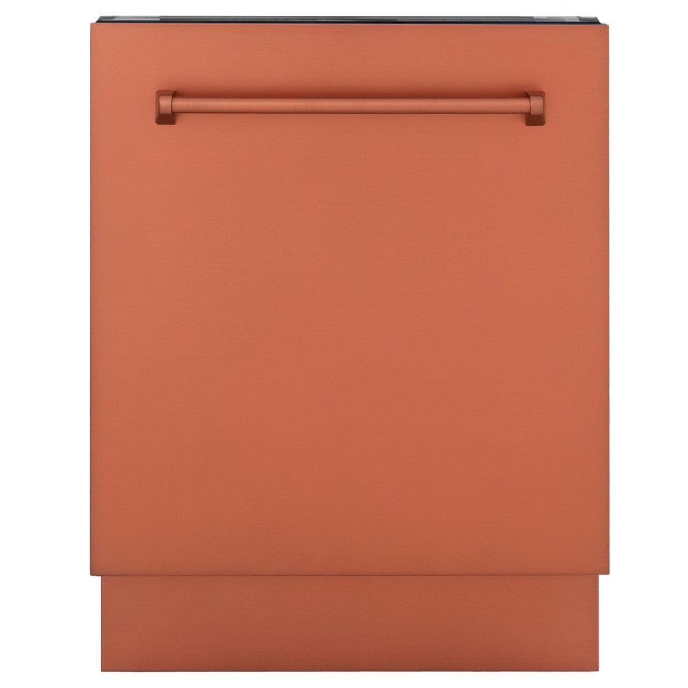 ZLINE 24" Tallac Series 3rd Rack Tall Tub Dishwasher in Copper with Stainless Steel Tub, 51dBa (DWV-C-24)