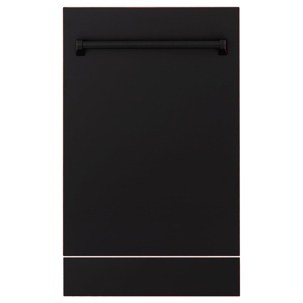 ZLINE 18" Tallac Dishwasher Panel in Oil Rubbed Bronze with Traditional Handle (DPV-ORB-18)