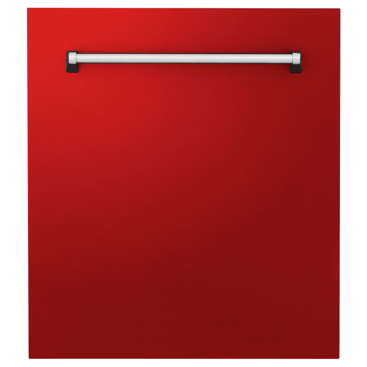 ZLINE 24" Tallac Dishwasher Panel in Red Matte with Traditional Handle (DPV-RM-24)