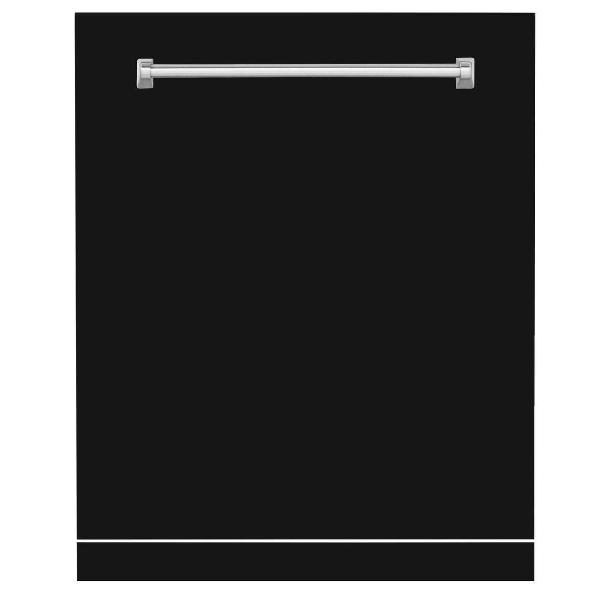 ZLINE 24" Monument Dishwasher Panel in Black Matte with Traditional Handle (DPMT-BLM-24)