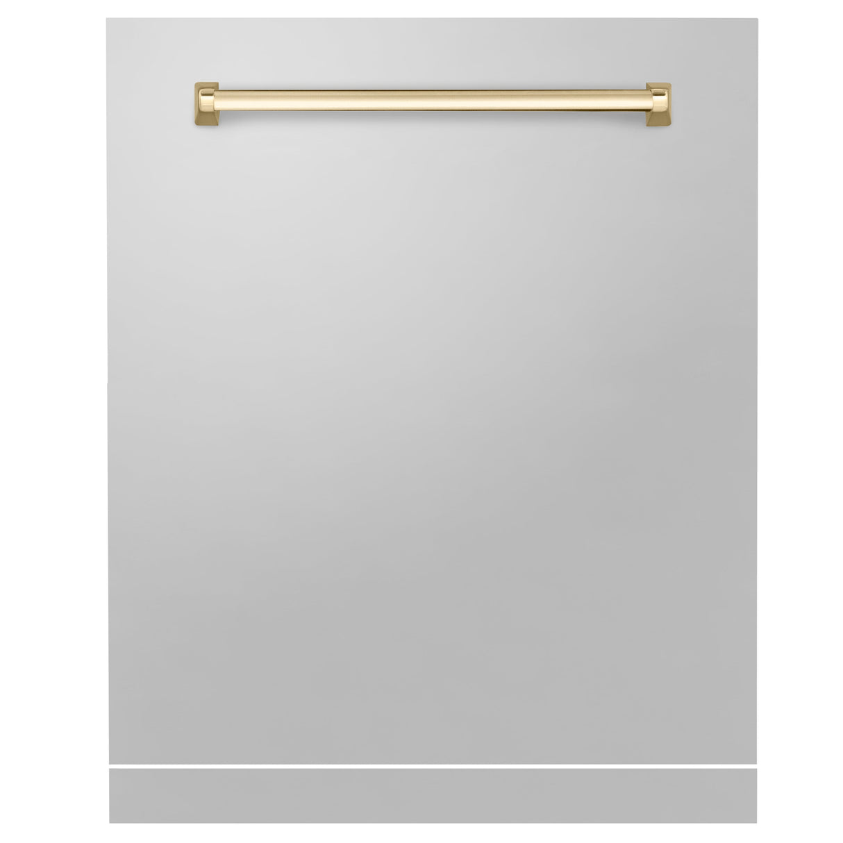 ZLINE Autograph Edition 24" Monument Dishwasher Panel in Stainless Steel with Polished Gold Handle (DPMTZ-304-24-G)