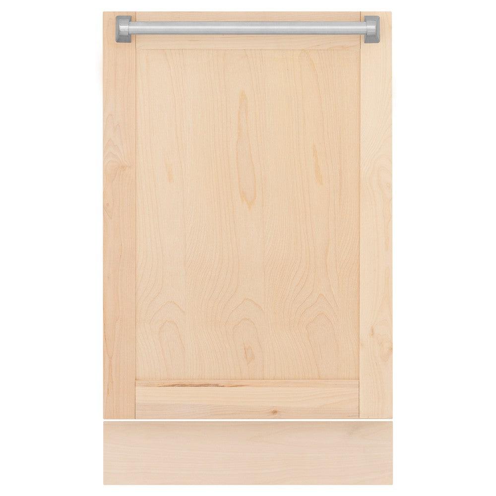 ZLINE 18 in. Tallac Series 3rd Rack Top Control Dishwasher with Unfinished Wood Panel, 51dBa (DWV-UF-18)