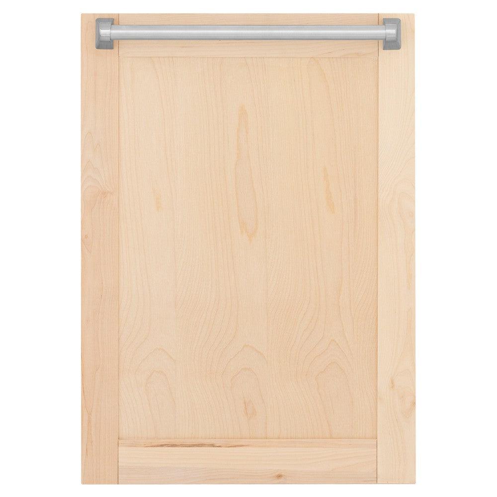 ZLINE 18 in. Tallac Series 3rd Rack Top Control Dishwasher with Unfinished Wood Panel, 51dBa (DWV-UF-18)