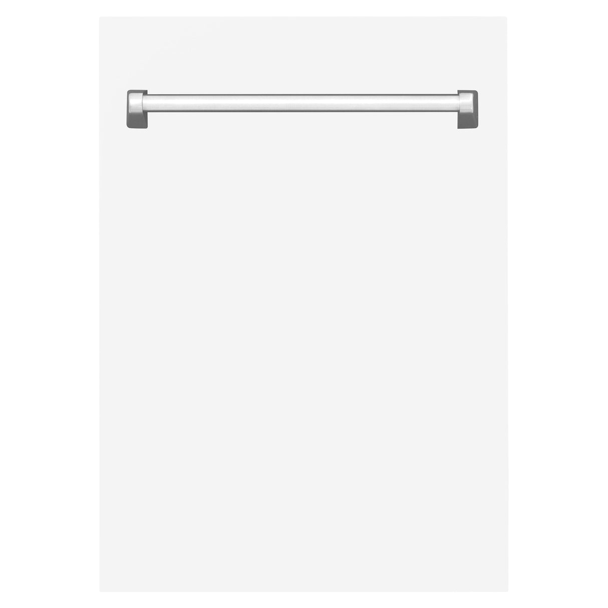 ZLINE 18" Tallac Dishwasher Panel in White Matte with Traditional Handle (DPV-WM-18)