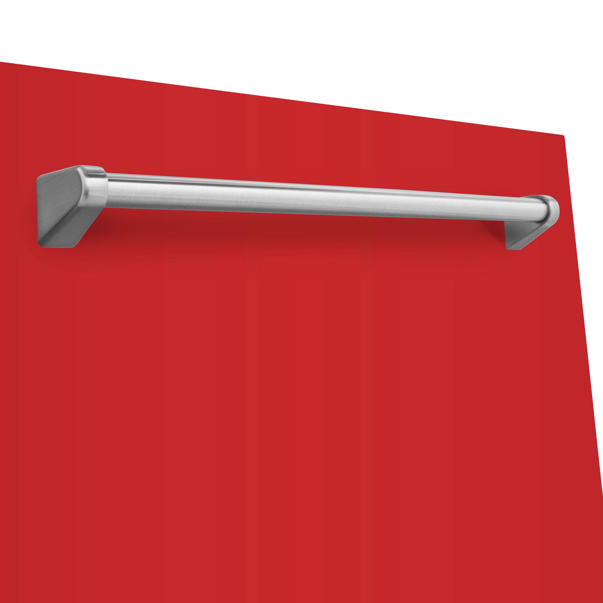 ZLINE 24" Monument Dishwasher Panel in Red Matte with Traditional Handle (DPMT-RM-24)