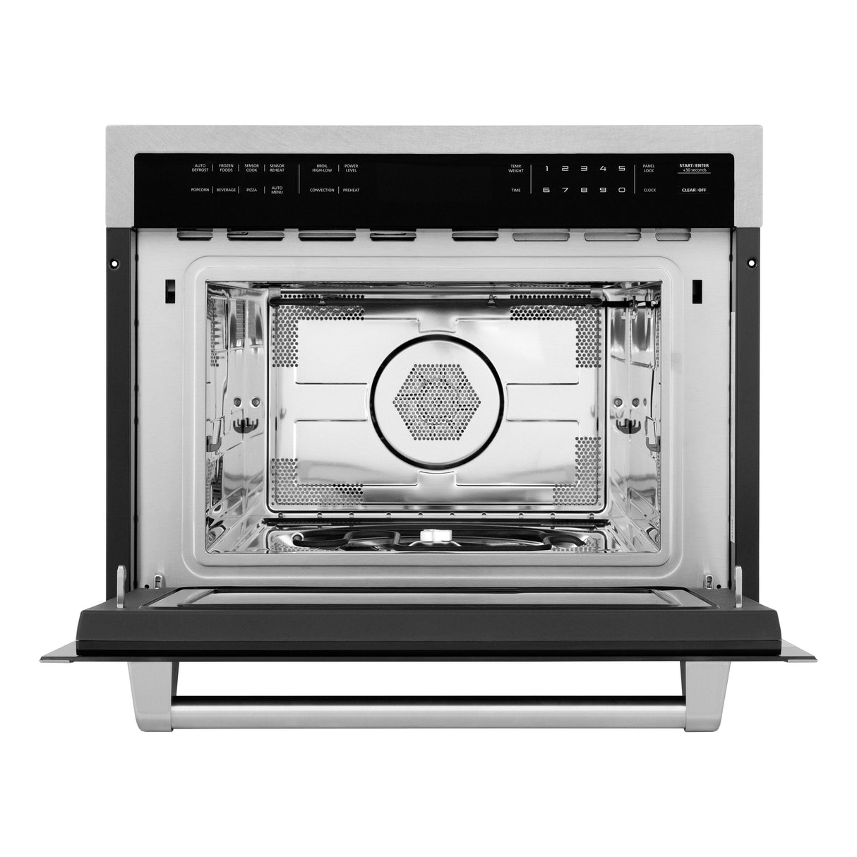 ZLINE 24 in. 1.6 cu ft. Built-in Convection Microwave Oven in Satin Stainless Steel with Speed and Sensor Cooking (MWO-24-SS)