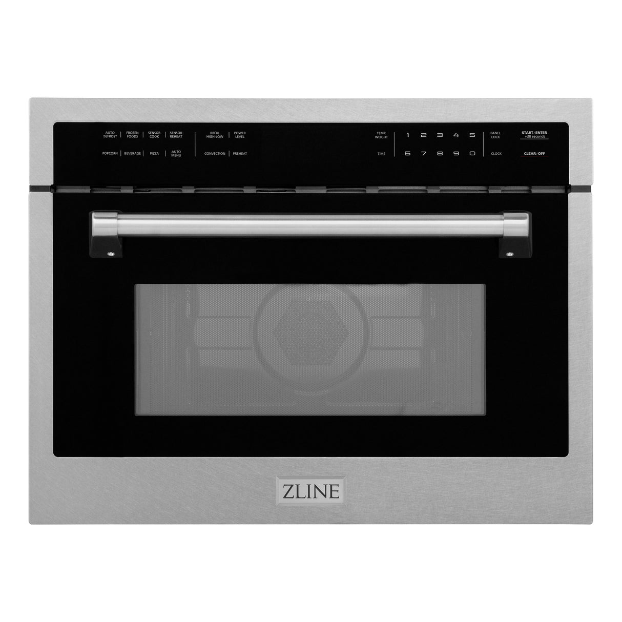 ZLINE 24 in. 1.6 cu ft. Built-in Convection Microwave Oven in Satin Stainless Steel with Speed and Sensor Cooking (MWO-24-SS)
